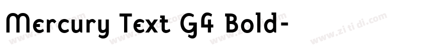 Mercury Text G4 Bold字体转换